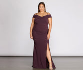 Plus Aurora Formal High Slit Mermaid Dresses